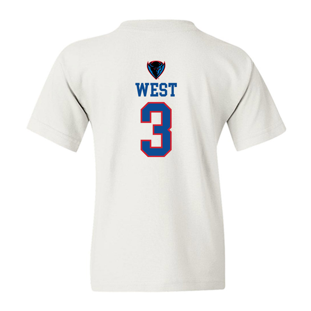 DePaul - NCAA Women's Basketball : Alayna West - Classic Shersey Youth T-Shirt-1
