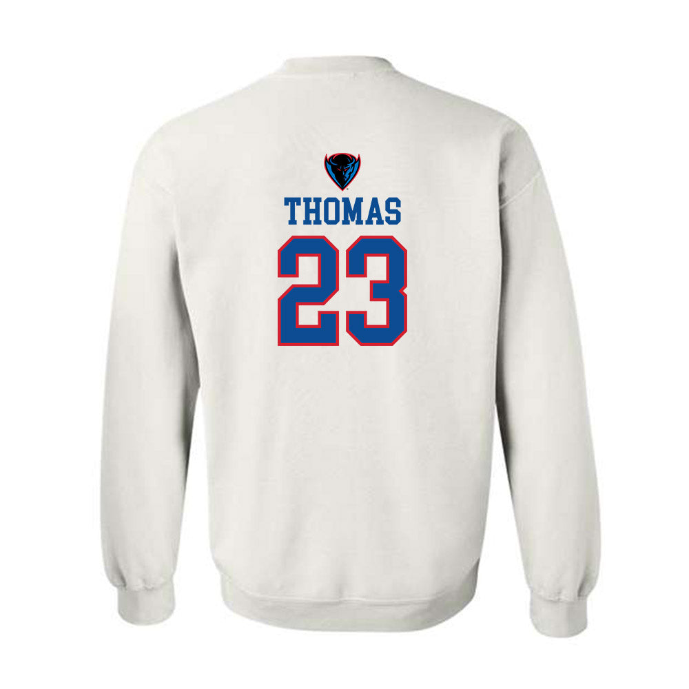 DePaul - NCAA Men's Basketball : David Thomas - Classic Shersey Crewneck Sweatshirt