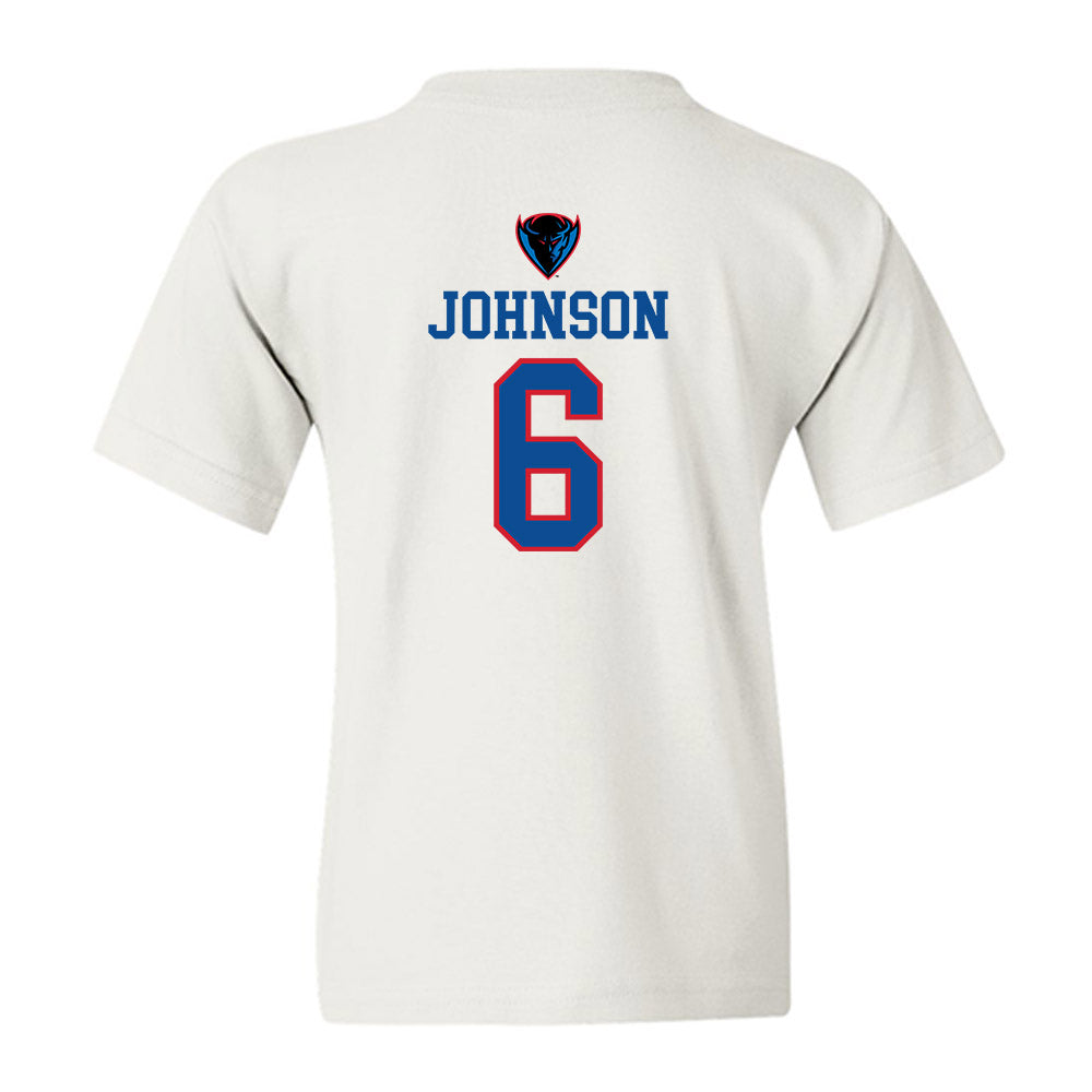 DePaul - NCAA Men's Basketball : Jonas Johnson - Classic Shersey Youth T-Shirt-1
