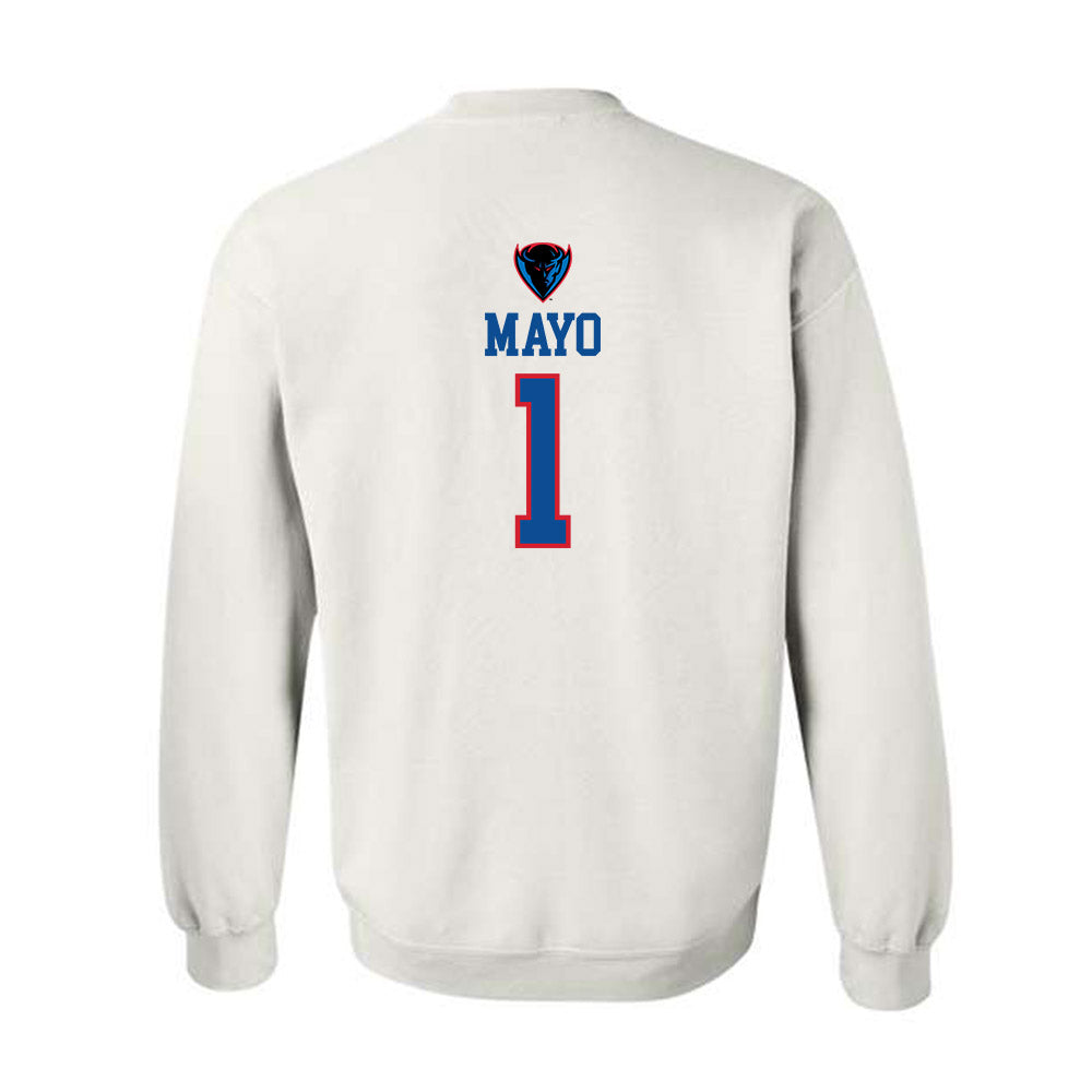 DePaul - NCAA Women's Basketball : Aizhanique Mayo - Classic Shersey Crewneck Sweatshirt-1