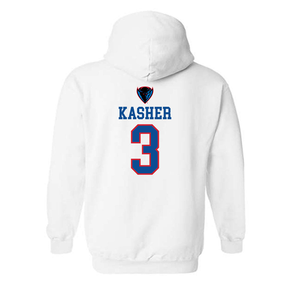 DePaul - NCAA Men's Basketball : Nate Kasher - Classic Shersey Hooded Sweatshirt