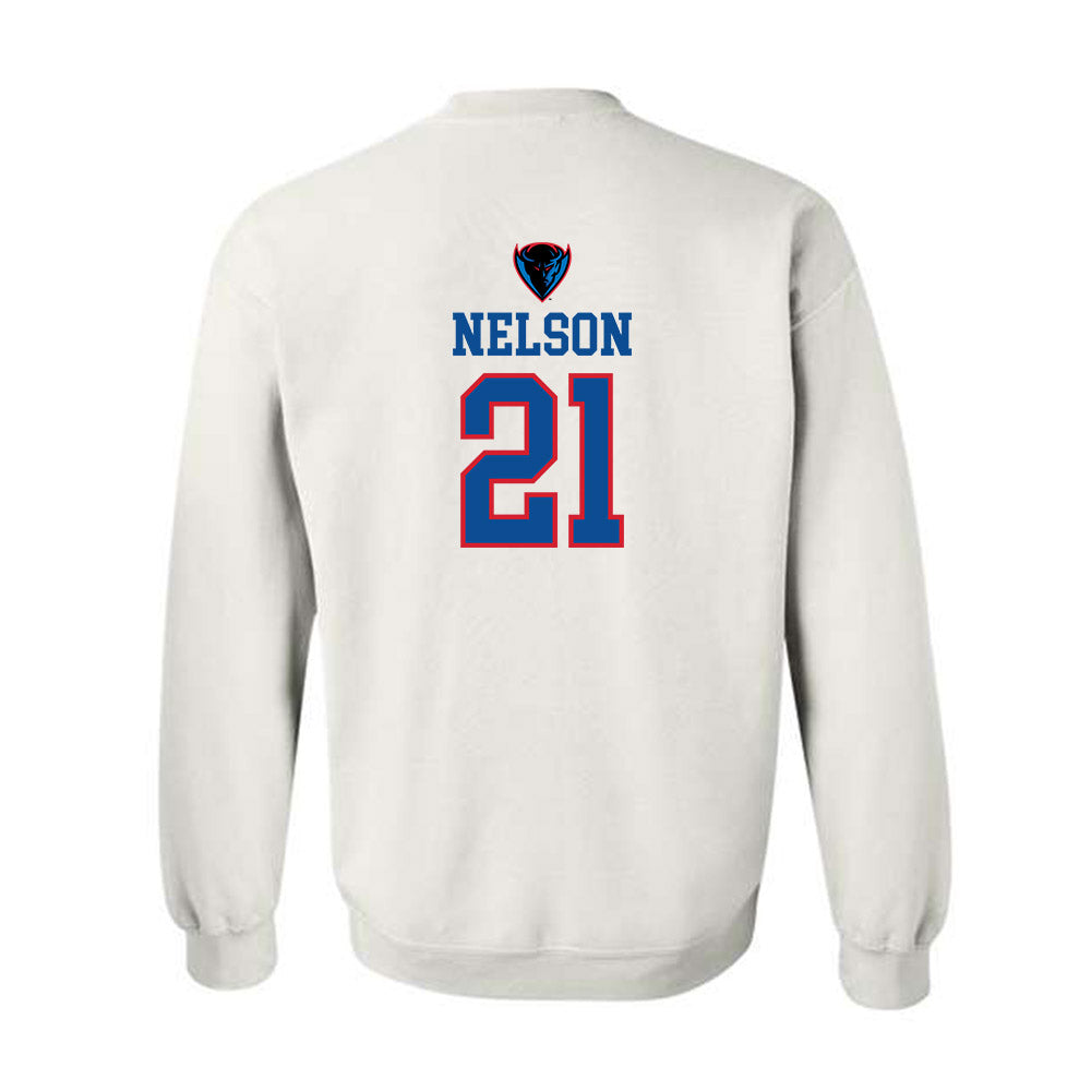 DePaul - NCAA Women's Basketball : Natiah Nelson - Classic Shersey Crewneck Sweatshirt-1