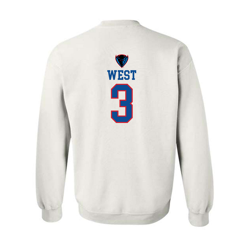 DePaul - NCAA Women's Basketball : Alayna West - Classic Shersey Crewneck Sweatshirt-1