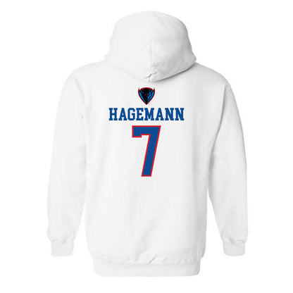 DePaul - NCAA Women's Basketball : Devin Hagemann - Classic Shersey Hooded Sweatshirt-1