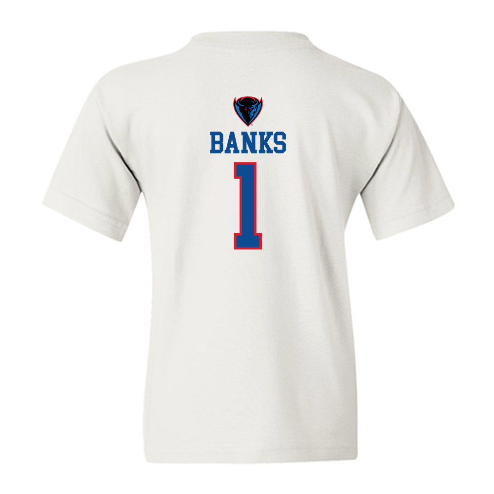 DePaul - NCAA Men's Basketball : Kaleb Banks - Classic Shersey Youth T-Shirt-1