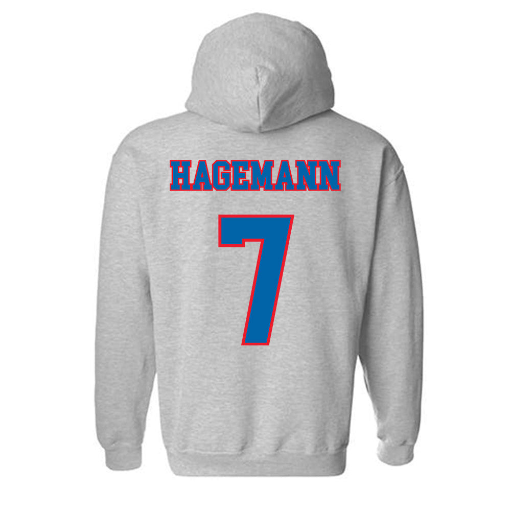 DePaul - NCAA Women's Basketball : Devin Hagemann - Classic Shersey Hooded Sweatshirt-1