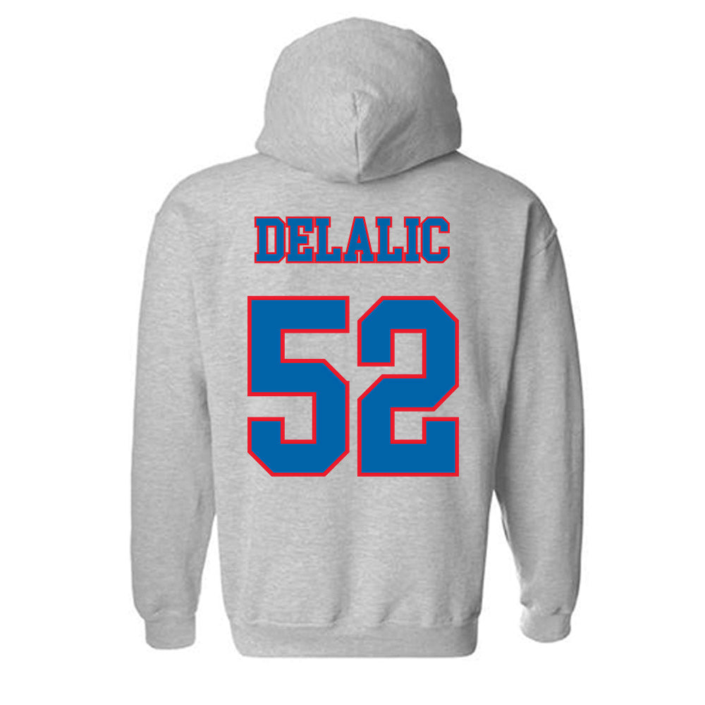 DePaul - NCAA Men's Basketball : Amsal Delalic - Classic Shersey Hooded Sweatshirt-1