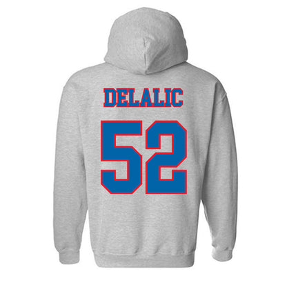 DePaul - NCAA Men's Basketball : Amsal Delalic - Classic Shersey Hooded Sweatshirt-1