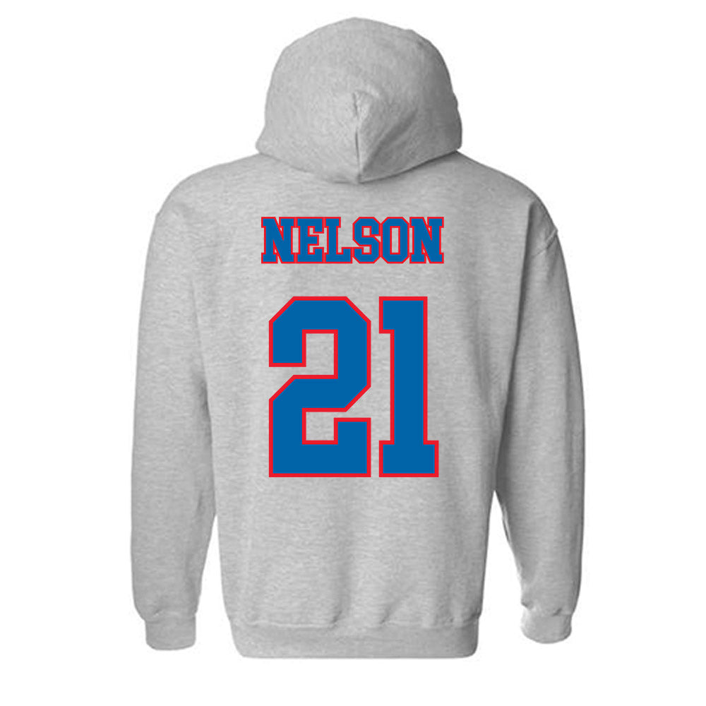 DePaul - NCAA Women's Basketball : Natiah Nelson - Classic Shersey Hooded Sweatshirt-1