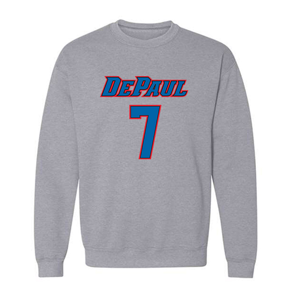 DePaul - NCAA Women's Basketball : Devin Hagemann - Classic Shersey Crewneck Sweatshirt-0