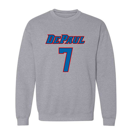 DePaul - NCAA Women's Basketball : Devin Hagemann - Classic Shersey Crewneck Sweatshirt-0