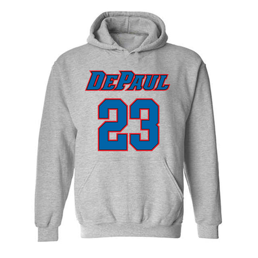 DePaul - NCAA Women's Basketball : Michelle Ojo - Classic Shersey Hooded Sweatshirt-0