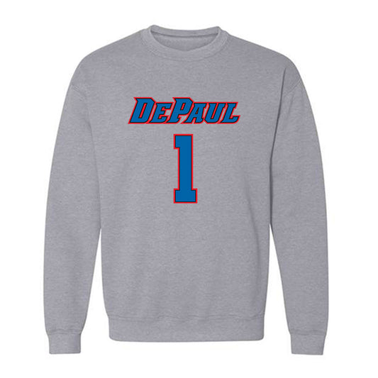 DePaul - NCAA Women's Basketball : Aizhanique Mayo - Classic Shersey Crewneck Sweatshirt-0