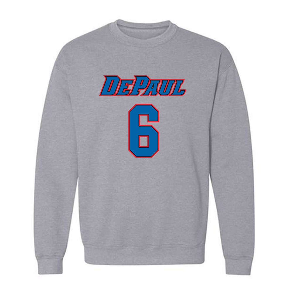 DePaul - NCAA Men's Basketball : Jonas Johnson - Classic Shersey Crewneck Sweatshirt-0