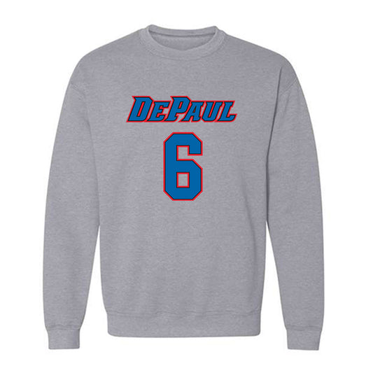 DePaul - NCAA Men's Basketball : Jonas Johnson - Classic Shersey Crewneck Sweatshirt-0