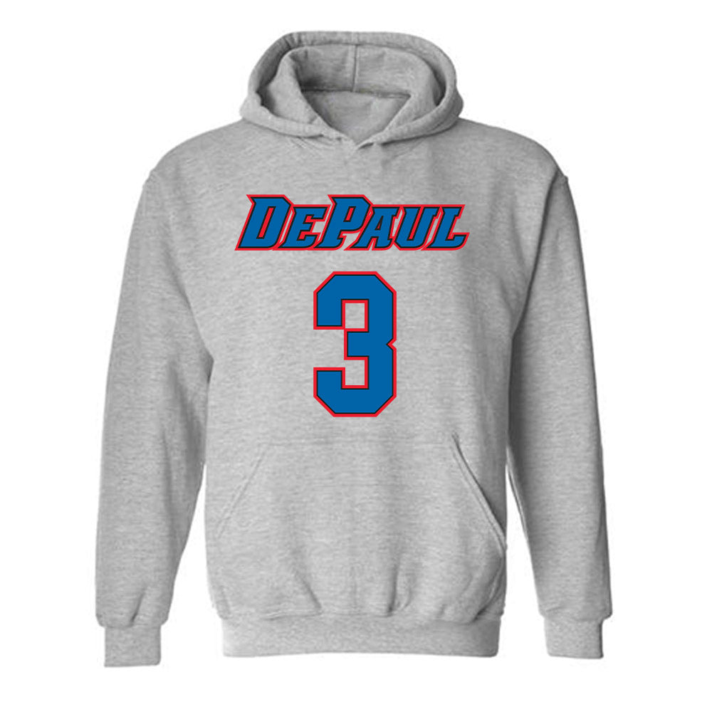 DePaul - NCAA Women's Basketball : Alayna West - Classic Shersey Hooded Sweatshirt-0