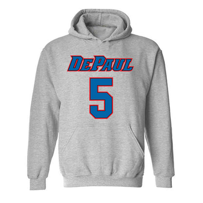 DePaul - NCAA Men's Basketball : RJ Smith - Classic Shersey Hooded Sweatshirt-0