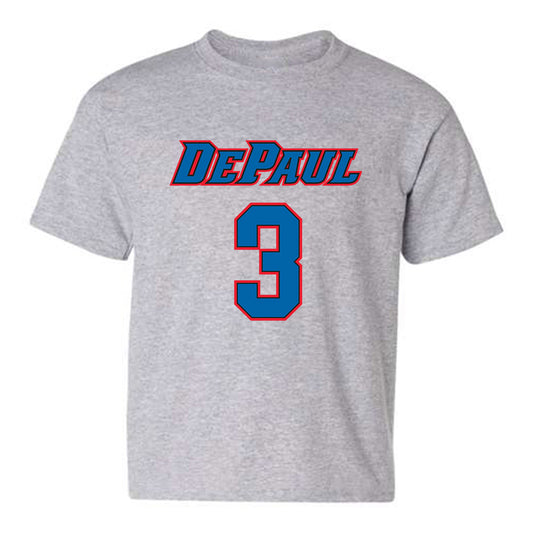 DePaul - NCAA Men's Basketball : Nate Kasher - Classic Shersey Youth T-Shirt