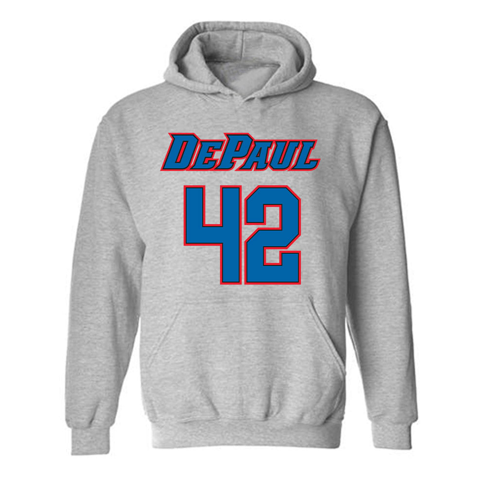 DePaul - NCAA Men's Basketball : David Skogman - Classic Shersey Hooded Sweatshirt