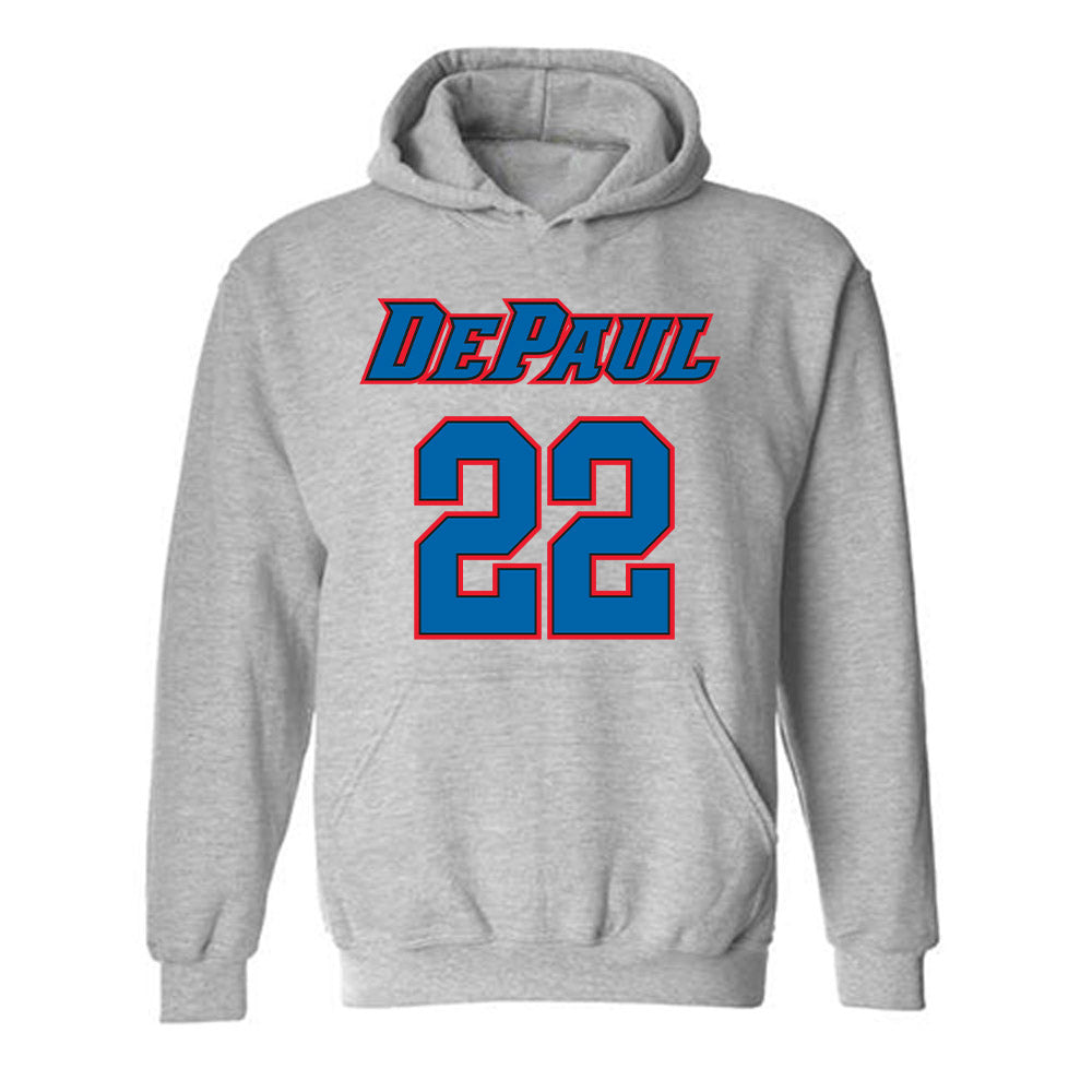 DePaul - NCAA Men's Basketball : Kruz McClure - Classic Shersey Hooded Sweatshirt-0
