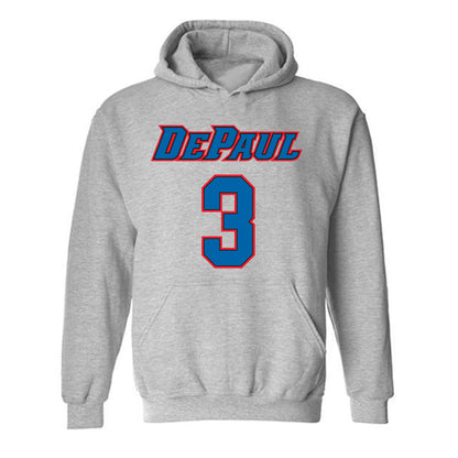 DePaul - NCAA Men's Basketball : Nate Kasher - Classic Shersey Hooded Sweatshirt