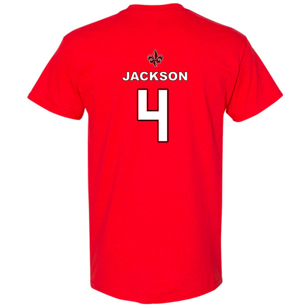 Louisiana - NCAA Women's Basketball : Jazmyne Jackson - Sports Shersey T-Shirt-0
