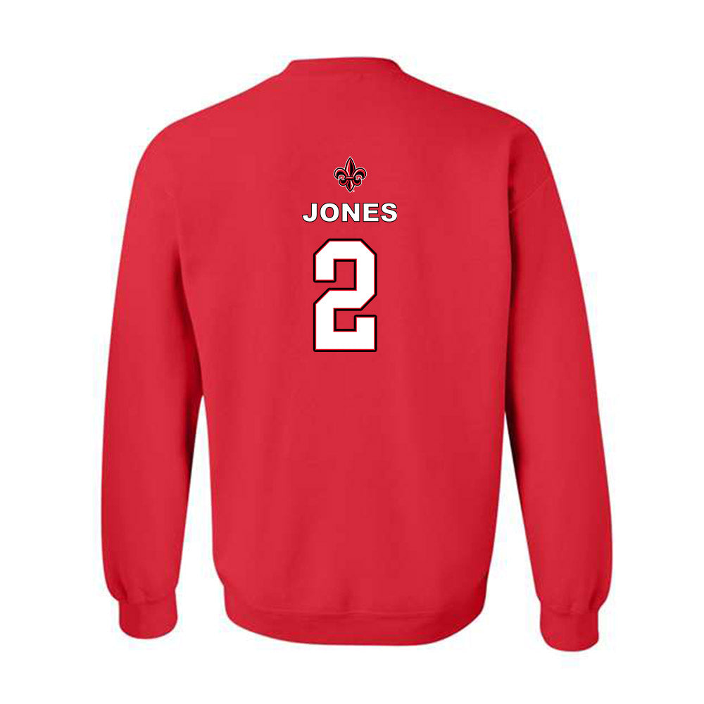 Louisiana - NCAA Men's Basketball : Todd Jones - Sports Shersey Crewneck Sweatshirt-1