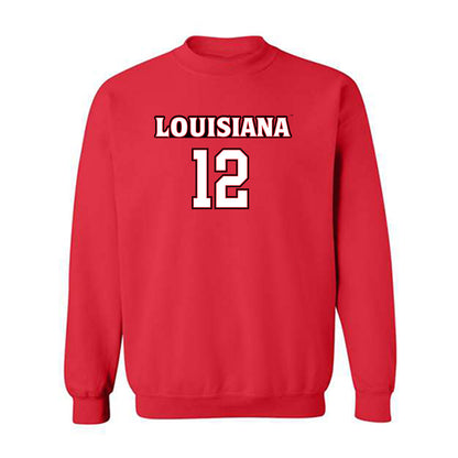 Louisiana - NCAA Men's Basketball : Michael Mouton - Sports Shersey Crewneck Sweatshirt-0