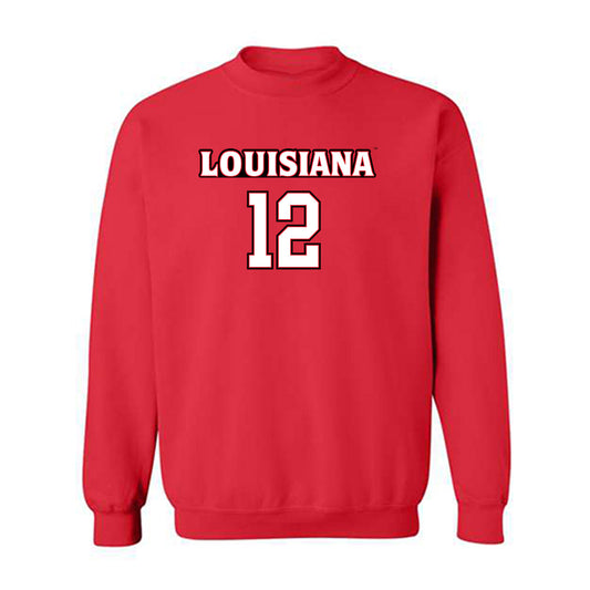 Louisiana - NCAA Men's Basketball : Michael Mouton - Sports Shersey Crewneck Sweatshirt-0