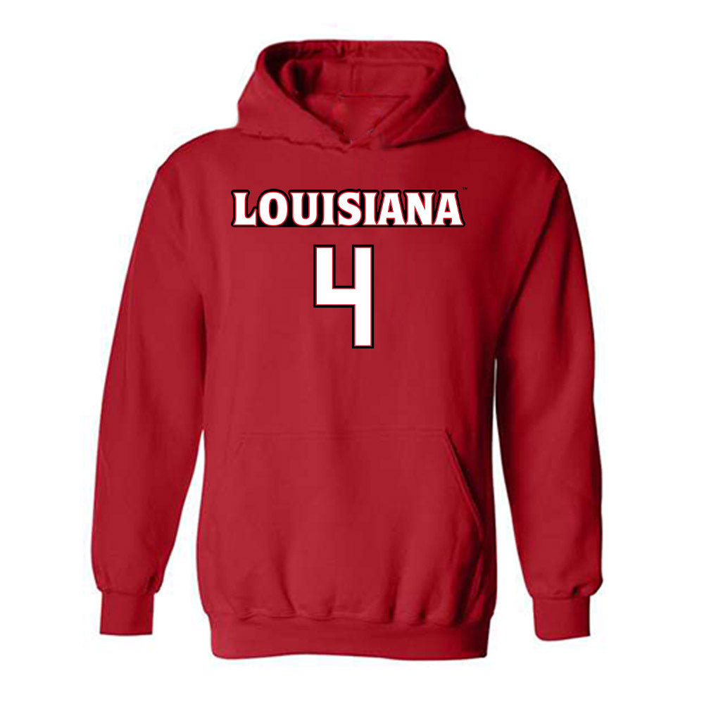 Louisiana - NCAA Men's Basketball : Dariyus Woodson - Sports Shersey Hooded Sweatshirt-0