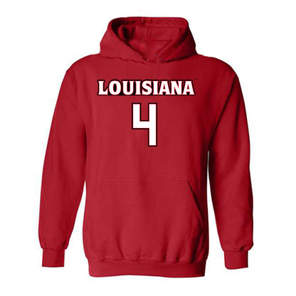 Louisiana - NCAA Men's Basketball : Dariyus Woodson - Sports Shersey Hooded Sweatshirt-0