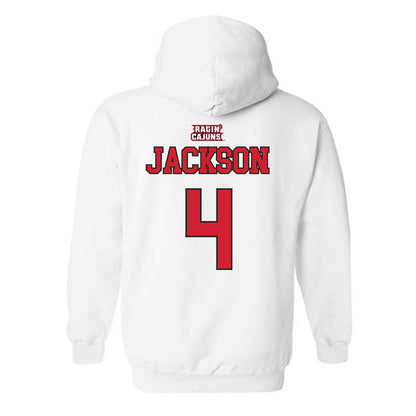 Louisiana - NCAA Women's Basketball : Jazmyne Jackson - Sports Shersey Hooded Sweatshirt-1