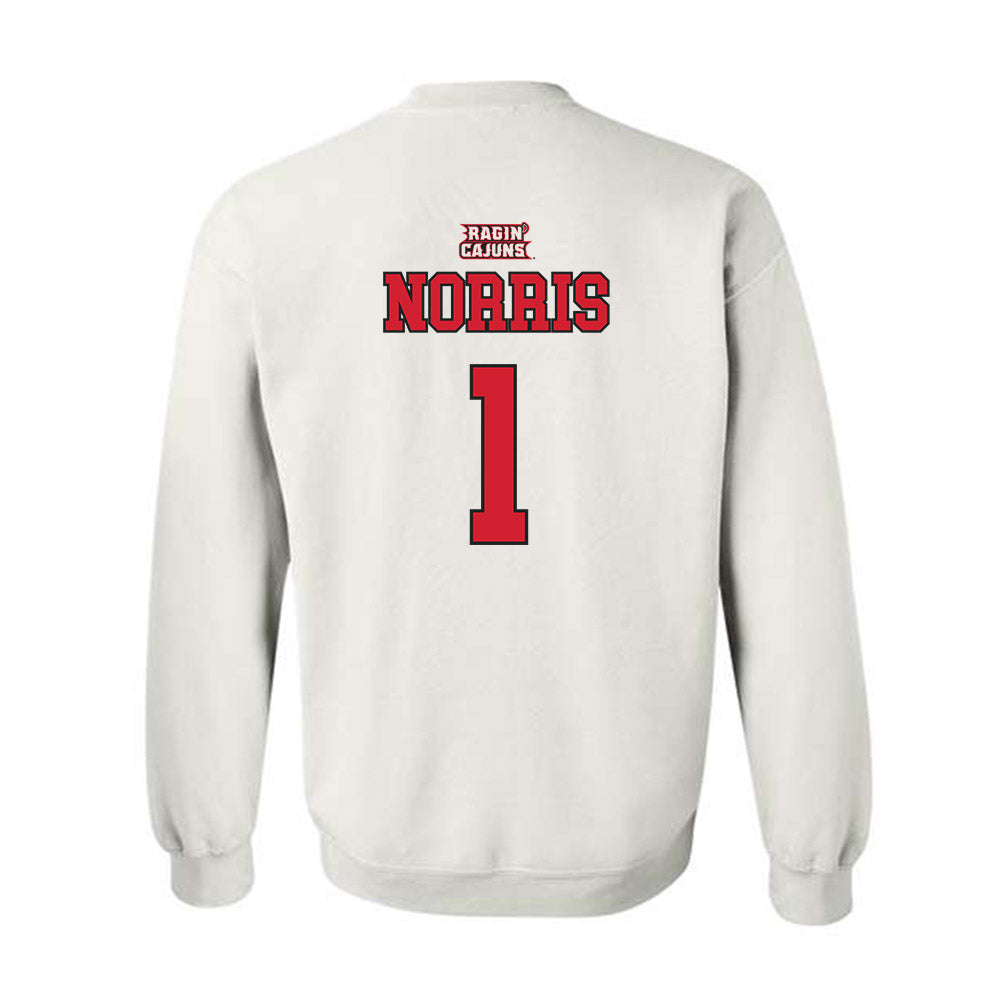 Louisiana - NCAA Women's Basketball : Kahlen Norris - Sports Shersey Crewneck Sweatshirt-1