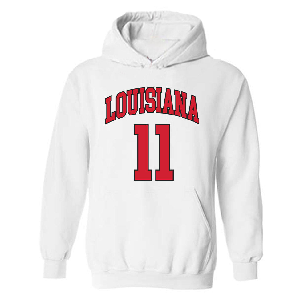 Louisiana - NCAA Women's Basketball : Arionna Patterson - Sports Shersey Hooded Sweatshirt-0