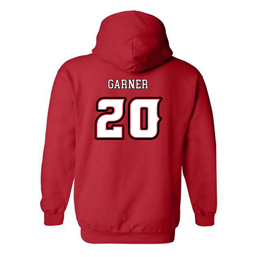 Louisiana - NCAA Football : Jj Garner - Generic Shersey Hooded Sweatshirt-1