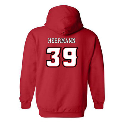 Louisiana - NCAA Baseball : Andrew Herrmann - Generic Shersey Hooded Sweatshirt