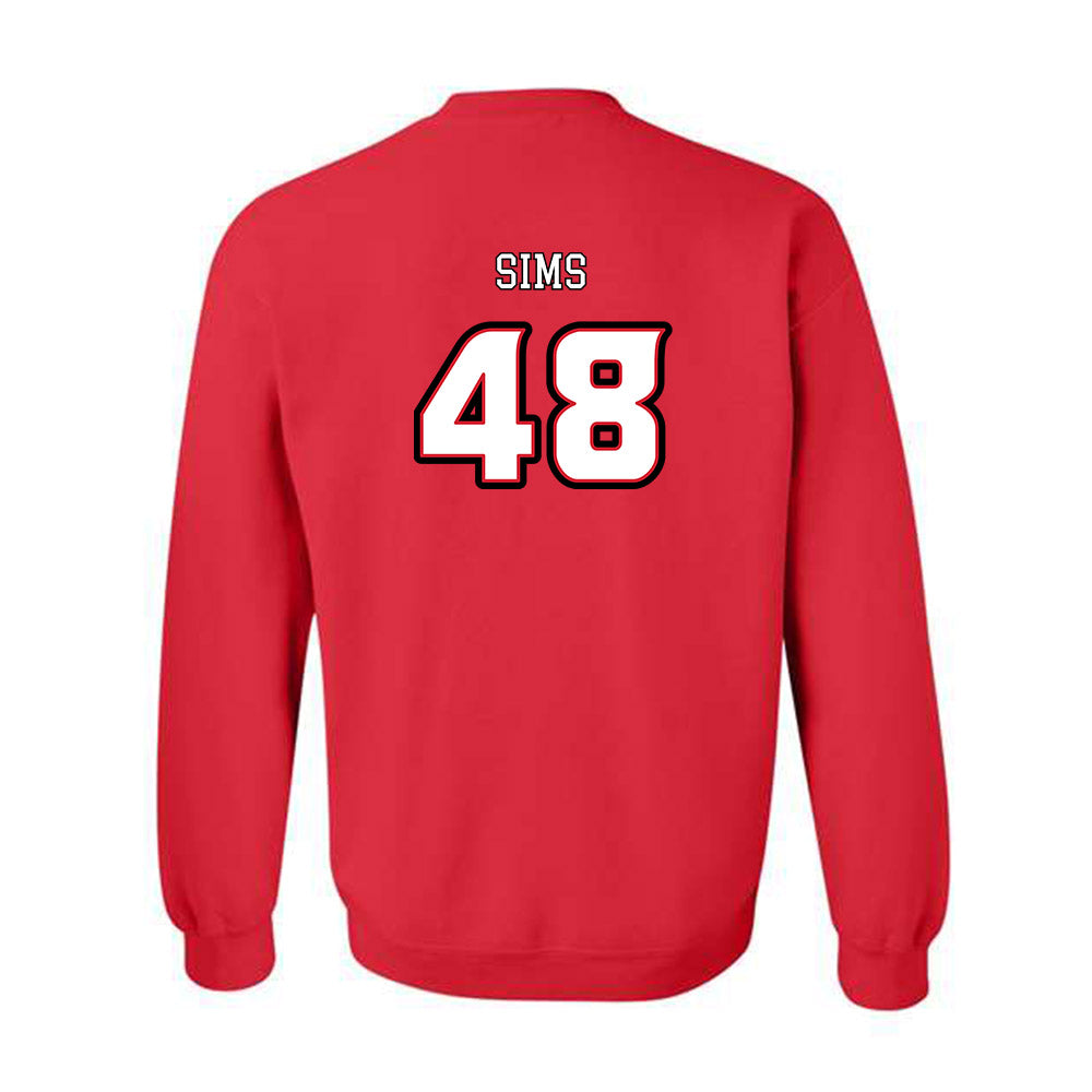 Louisiana - NCAA Football : Hunter Sims - Generic Shersey Crewneck Sweatshirt-1