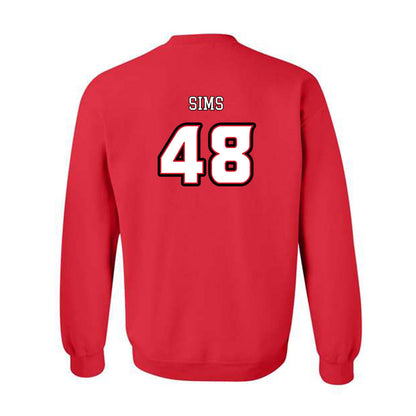 Louisiana - NCAA Football : Hunter Sims - Generic Shersey Crewneck Sweatshirt-1
