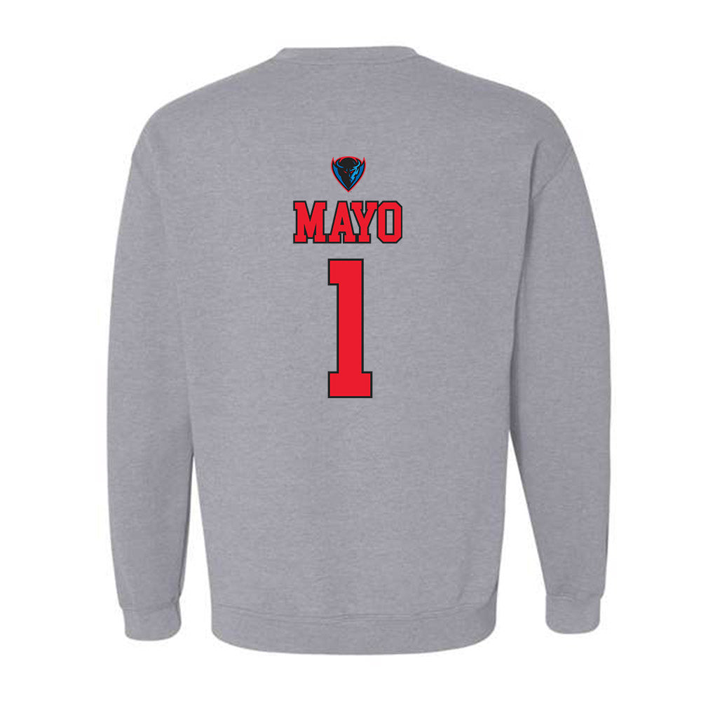 DePaul - NCAA Women's Basketball : Aizhanique Mayo - Sports Shersey Crewneck Sweatshirt-1