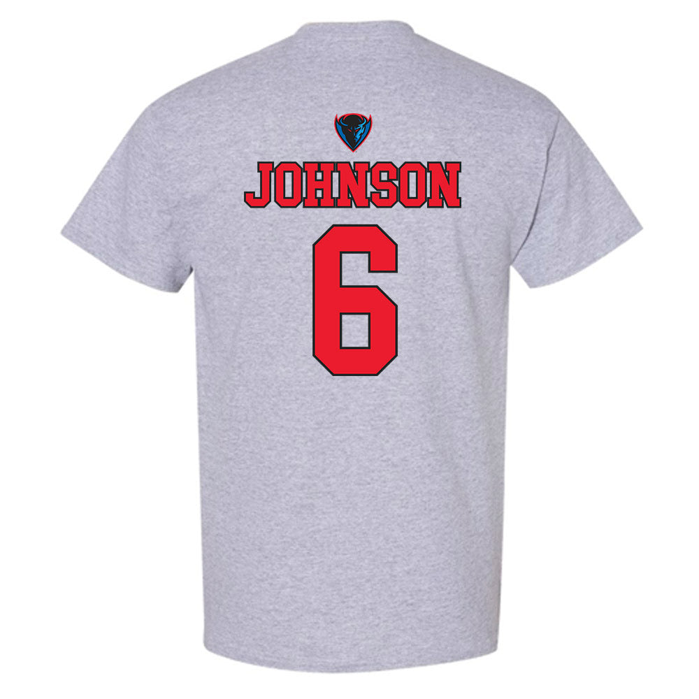 DePaul - NCAA Men's Basketball : Jonas Johnson - Sports Shersey T-Shirt-1