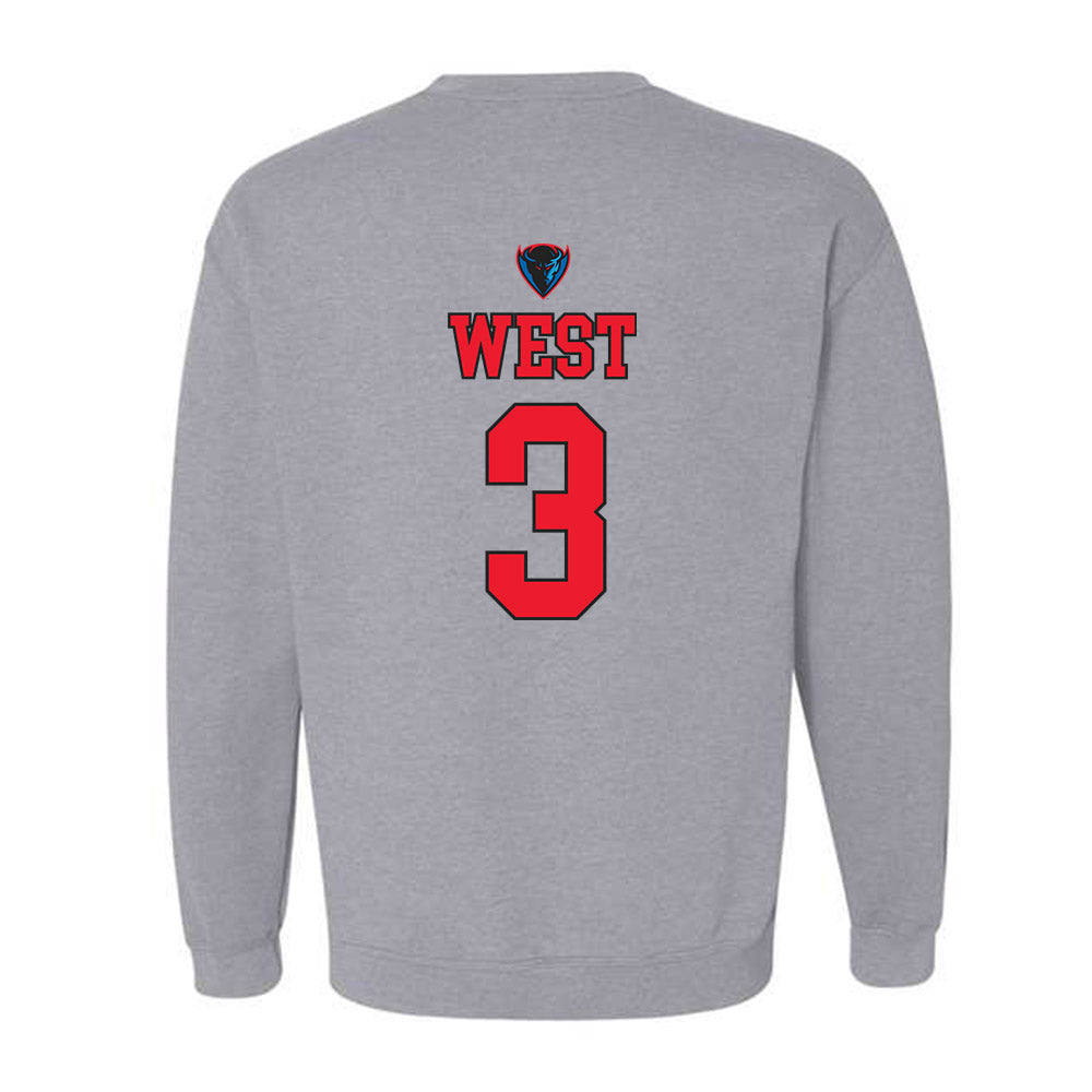 DePaul - NCAA Women's Basketball : Alayna West - Sports Shersey Crewneck Sweatshirt-1