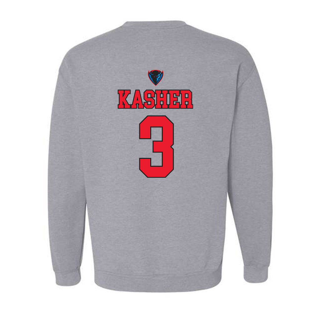 DePaul - NCAA Men's Basketball : Nate Kasher - Sports Shersey Crewneck Sweatshirt