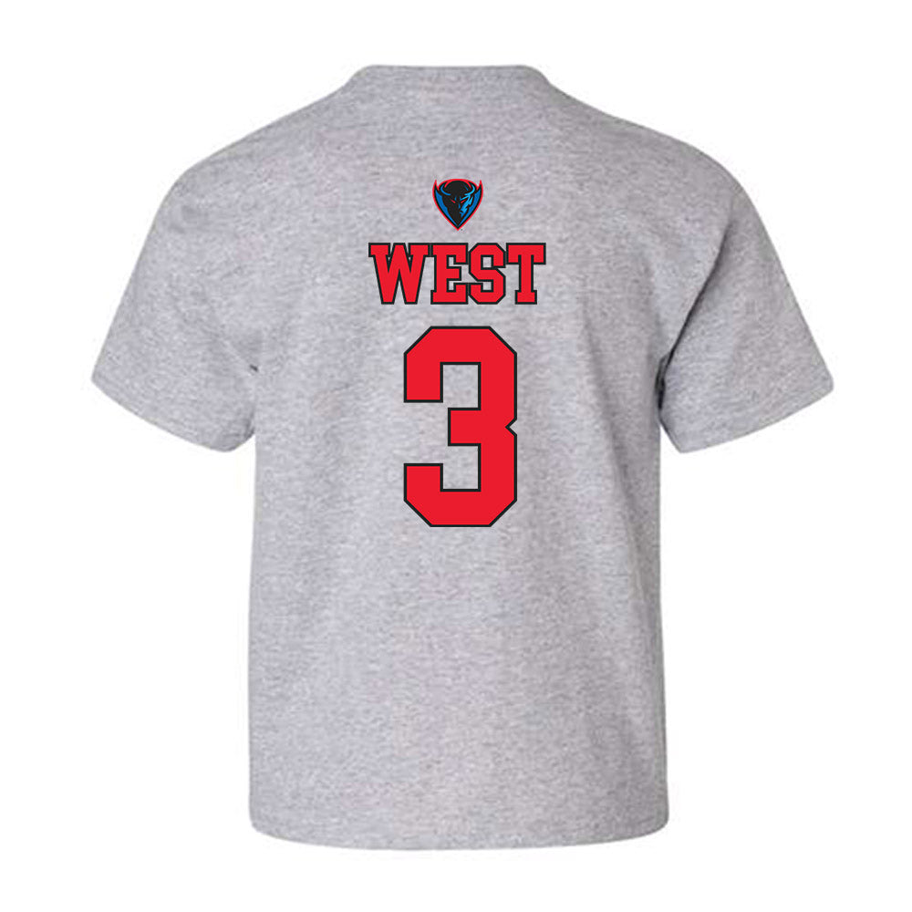 DePaul - NCAA Women's Basketball : Alayna West - Sports Shersey Youth T-Shirt-1
