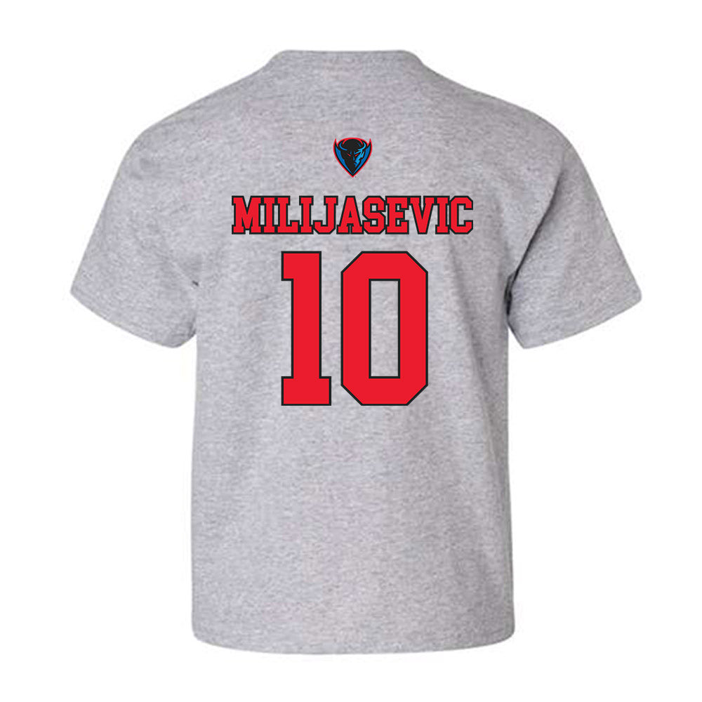DePaul - NCAA Men's Basketball : Ilija Milijasevic - Sports Shersey Youth T-Shirt-1