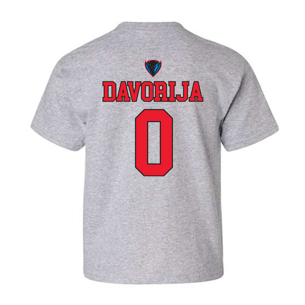 DePaul - NCAA Women's Basketball : Gina Davorija - Sports Shersey Youth T-Shirt-1