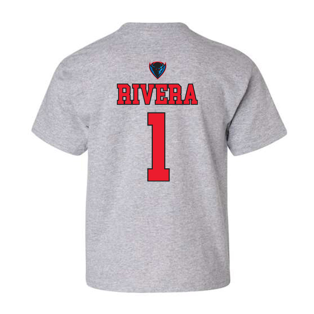 DePaul - NCAA Men's Basketball : Isaiah Rivera - Sports Shersey Youth T-Shirt