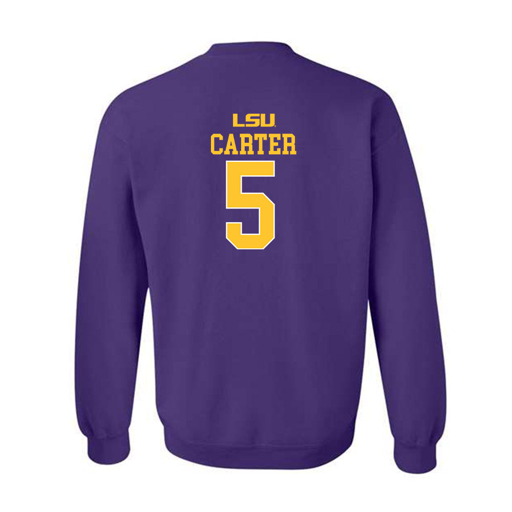 LSU - NCAA Men's Basketball : Cam Carter - Sports Shersey Crewneck Sweatshirt