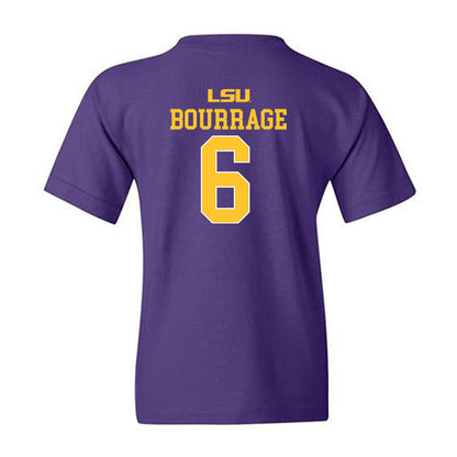 LSU - NCAA Women's Basketball : Divine Bourrage - Sports Shersey Youth T-Shirt-1