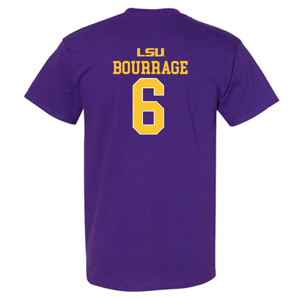 LSU - NCAA Women's Basketball : Divine Bourrage - Sports Shersey T-Shirt-1