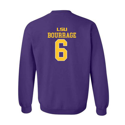 LSU - NCAA Women's Basketball : Divine Bourrage - Sports Shersey Crewneck Sweatshirt-1
